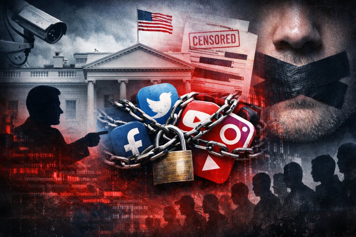 Government Coercion Silenced Conservative Voices, Crushed Creative Entrepreneurs, and Undermined American Free Speech In a damning 2024-2025 investigative report titled 'The Censorship-Industrial Complex: How Top Biden White House Officials Coerced Big Tech to Censor Americans, True Information, and Critics of the Biden Administration', irrefutable evidence reveals a coordinated assault on the First Amendment by high-ranking Biden officials.
